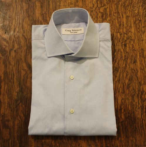Blue Pinpoint French shirt