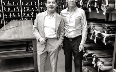 Very nice chatting with Rogelio this am @casa.cuesta Good knowledge of craft ,Great selection of Wools , canvas, and linings here in Mexico City in business 100 years