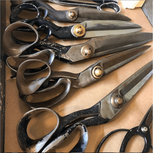 Multiple pairs of fabric scissors