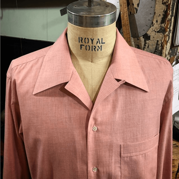Salmon late 1940s Brooklyn Style shirt