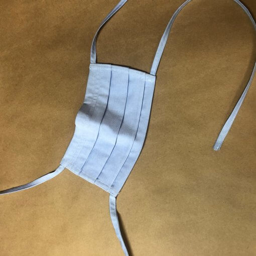 Light blue face mask