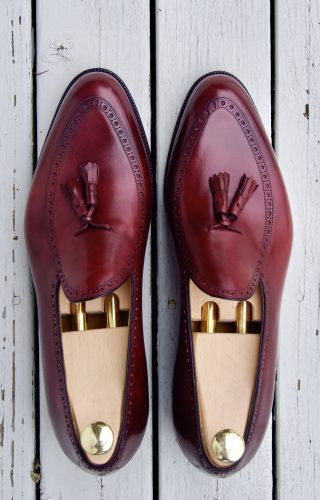 Burgundy shoes