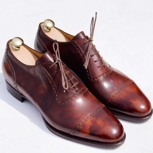 Red-brown dress shoes