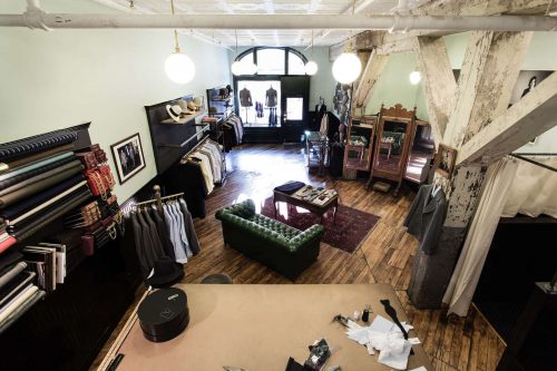 High view of inside the shop