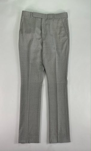 Full view of gray dress pants